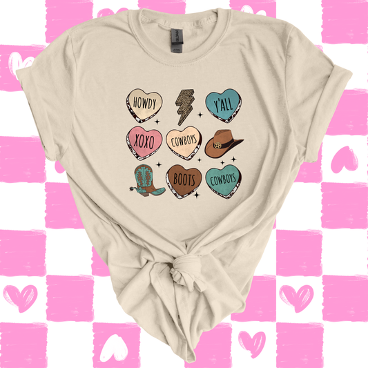Tee - Cowboy Conversation Hearts