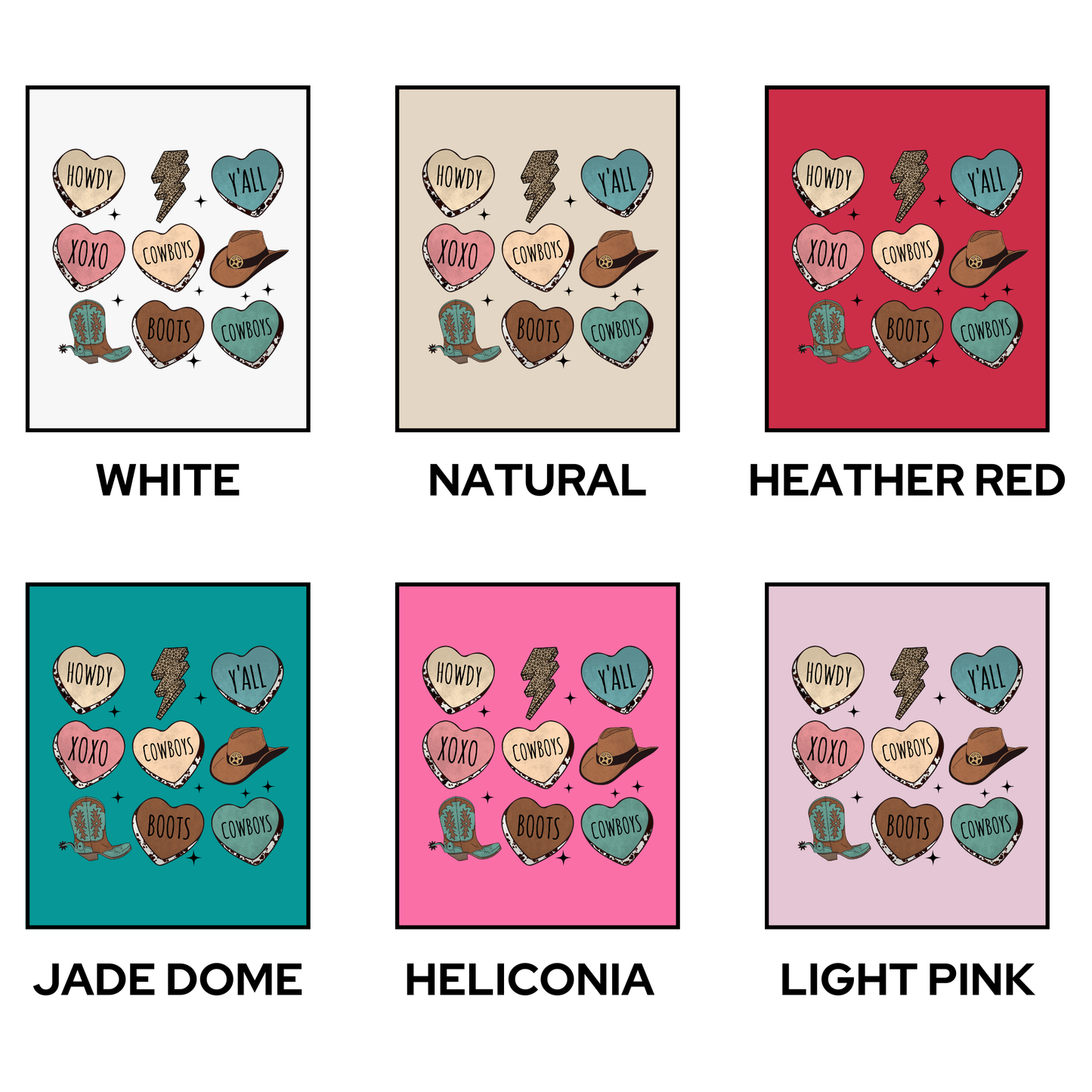 Tee - Cowboy Conversation Hearts